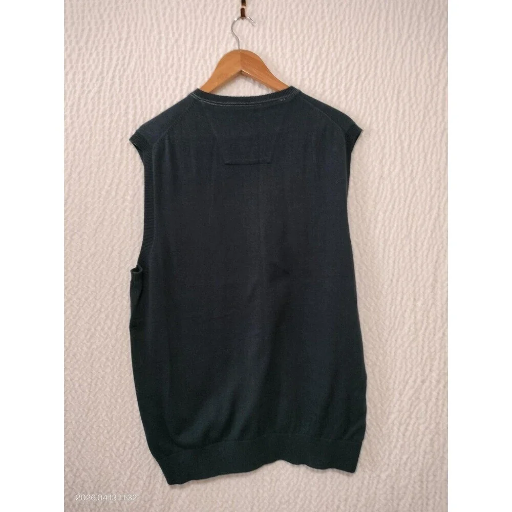 Polo Ralph Lauren Sweater Vest Gray V-Neck Sleeveless Cotton Men's XL